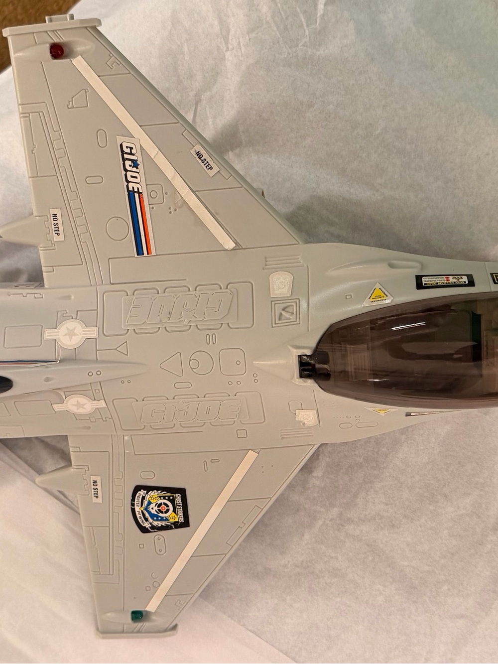 Hasbro Gray and Orange Toy Jet Fighter Plane - Picture 4 of 5